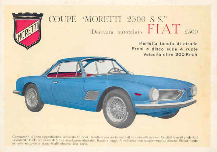 Moretti 2500 SS brochure