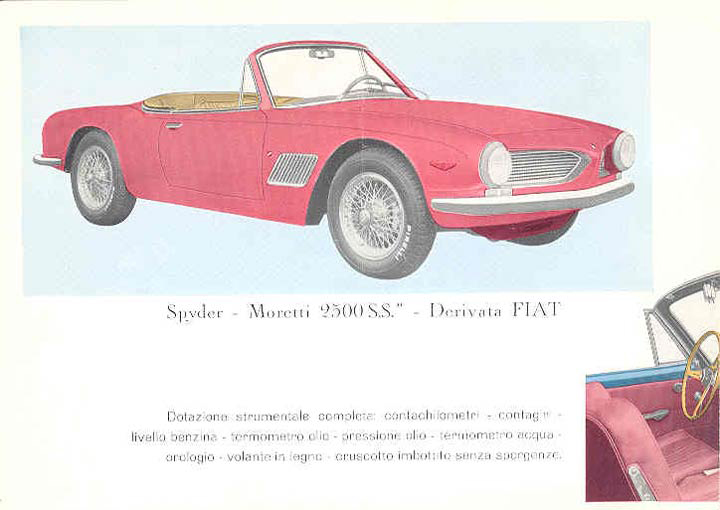 Moretti 2500 SS Spyder — page 1