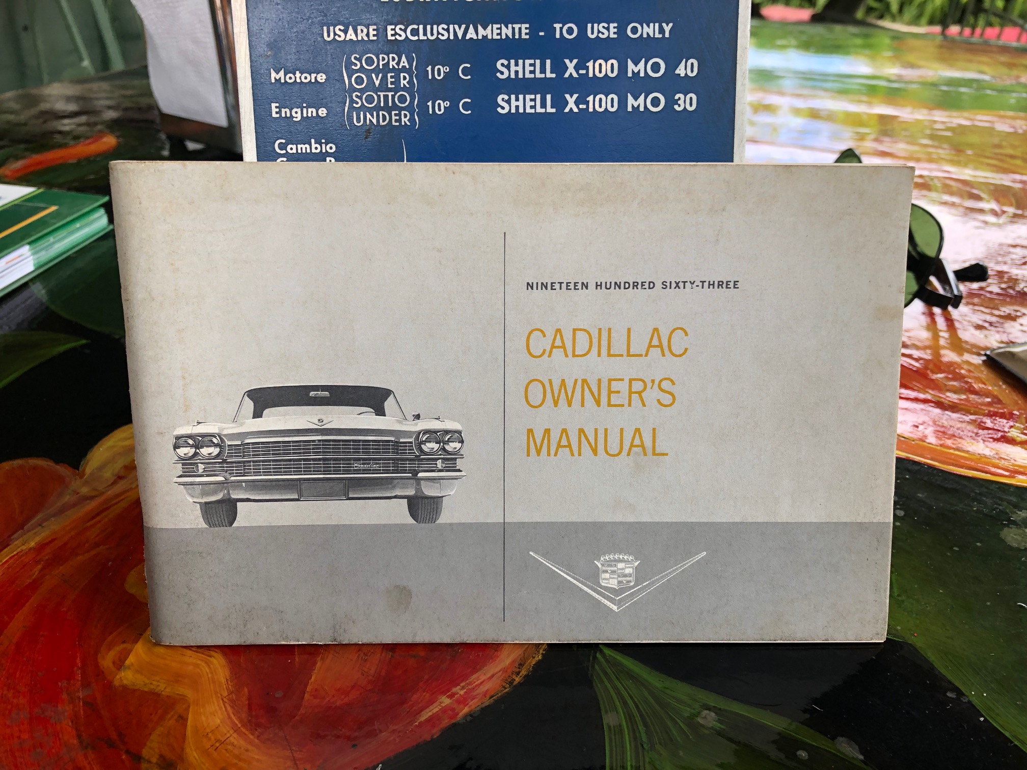 1963 Cadillac Owner's Manual with Moretti plate